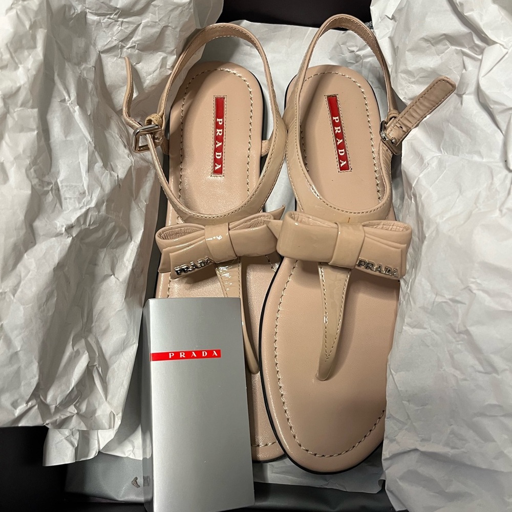 Prada Women's Nude Sandals - Picture 4 of 6